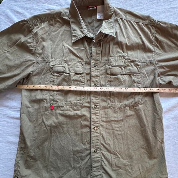 2 North Face Men’s Large Button Up‎ Short Sleeve Shirts Fishing Outdoors Hike - Picture 13 of 16
